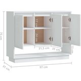vidaXL komoda bela 97x31x75 cm iverna plošča | Shoptok.si