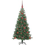 vidaXL Božično drevo med 150 LED z stojalom Zelena 120 cm PVC | Shoptok.si