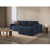 Micadoni Tamno plava sklopiva kutna garnitura od bouclé tkanine (s desnim kutom) Jodie – Home | shoptok.hr