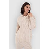 Hurley Lane Way Rib Knit Pulover s kapuco pearl ivory | Shoptok.si