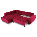 Cosmopolitan Design Crvena baršunasti sklopiva/s prostorom za odlaganje kutna garnitura (s lijevim kutom/u obliku slova L) Kyoto – | shoptok.hr
