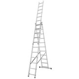 Krause Aluminijasta večnamenska lestev Corda 3 x 11 (delovna višina: 7,3 m, nosilnost: 150 kg) | Shoptok.si
