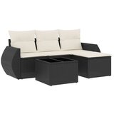  The Living Store Vrtna sedežna garnitura 5-delna z blazinami črn poli ratan - Vrtna Sedežna Garniture, (21446837) | Shoptok.si