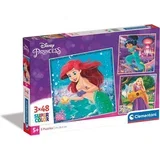 Disney Princeze 3x48 komada Supercolor puzzle -