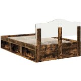  Konstrukcija postelje z vzglavjem Dimljeni oreh 120 x 200 cm, (5000102236) | Shoptok.si