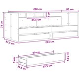  na dan s ladicama Siva Sonoma Konstruirano drvo | shoptok.hr