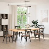  Noge za blagovaonski stol U-oblik 2 kom Prirodni čelik 50 x (72-73) cm Čelik | shoptok.hr