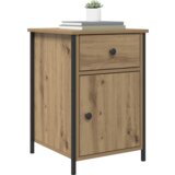 vidaXL Nočna omarica Ročno izdelan hrast 40x42x60 cm Inženirski les | Shoptok.si