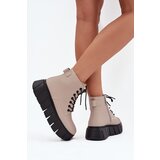 VINCEZA Leather Insulated Women's Ankle Boots on Platform | shoptok.hr