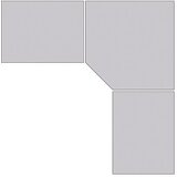Treston Kotna plošča, svetlo siva, ŠxG 1153 x 1153 mm | Shoptok.si