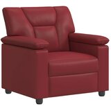  Set sofe 3 pcs Vinska crvena Umjetna koža - boja crnog vina 1-sjedalna + 2-sjedalna (120 cm) + 3-sjedalna | shoptok.hr