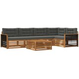  Set vanjskih sofa 6 kom. Prirodna i antracit | shoptok.hr