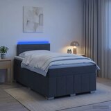  Boxspring krevet s madracem Tamnosiva 120 x 190 cm Tkanina - Tamnosiva 120 x 190 cm Dizajn linija | shoptok.hr