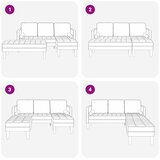  Set sofe 2 kom. Ružičasta Poliester | shoptok.hr