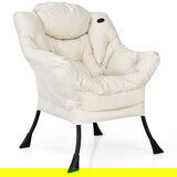 Namještaj Tapecirana fotelja s naslonima za ruke i bočnim džepom Fotelja za opuštanje Ležaljka TV fotelja, | shoptok.hr