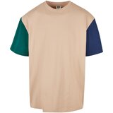 Urban Classics Organic oversized T-shirt Colorblock unionbeige | shoptok.hr