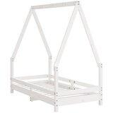  Okvir za dječji krevet bijeli 70 x 140 cm od masivne borovine | shoptok.hr