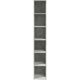 vidaXL Visoka omara betonsko siva 30x41x185 cm inženirski les | Shoptok.si