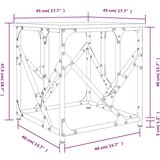  Stolić za kavu crni 45 x 45 x 47 5 cm od konstruiranog drva | shoptok.hr