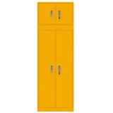  Ormarić za pohranu 2 kom. Žuta 60 x 40 x 180 cm Čelik - žuta boja senfa 60 cm 140 cm | shoptok.hr
