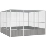 vidaXL Kavez za ptice sivi 302 5x324 5x211 5 cm od pocinčanog čelika Cijene
