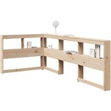 vidaXL Polica za knjige uzglavlje L-oblika 100 cm borovine | shoptok.hr