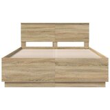  Okvir za krevet S LED lampica Sonoma hrast 160 x 200 cm - sonoma hrast 160 x 200 cm | shoptok.hr