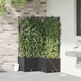  Vrtna saksija 3 pcs Crna 80 x 80 x 142 cm Plastika | shoptok.hr