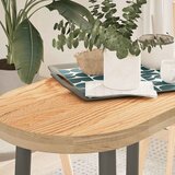 Stolna ploča 80x40x4 cm od ovalna masivna hrastovina | shoptok.hr