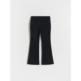 Reserved - High waist flare traperice - crno | shoptok.hr
