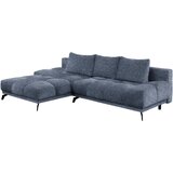 Hom`in KOTNA SEDEŽNA GARNITURA, šenilja temno modra | Shoptok.si