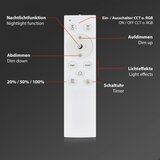 BRILONER 3709-016 - led rgbw prigušiva stropna svetiljka LED/22W/230V bela + daljinski upravljač | Eponuda.com