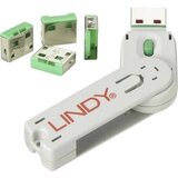 Lindy brava USB priključka (4 komada) s ključem: ZELENI USB-portblocker zelena USB-Lock + Key | Eponuda.ba