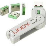 Lindy USB Port Blocker - Pack of 4 Colour Code: Green | shoptok.hr