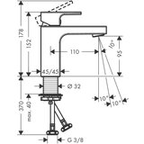 Hansgrohe 71569000 Vernis Shape 100 EcoSmart armatura za umivalnik | Shoptok.si