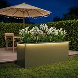  Vrtna posuda za sadnju s LED svjetlom Maslinastozelena - Maslinastozelena 40 x 100 x 40 cm 1 | shoptok.hr