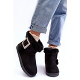 Boto Faux Fur Lined Lace-up Snow Boots Black Dulca | shoptok.hr