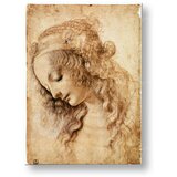  Slika na platnu GLAVA ŽENSKE – Leonardo Da Vinci | Shoptok.si