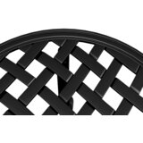  Vrtni stol crni Ø48x53 cm od lijevanog aluminija | shoptok.hr
