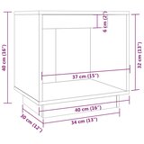  Noćni ormarići 2 kom 40 x 30 x 40 cm od masivne borovine | shoptok.hr