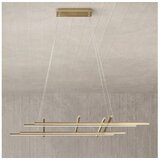  Ondaluce - prigušiva LED luster na sajli MOVIDA LED/114W/230V zlatni | Eponuda.com