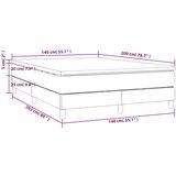  Krevet s oprugama i madracem crni 140x200 cm od tkanine | shoptok.hr