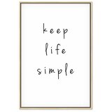  Slika - Message (1-part) - English Text in Motivational Tone 60x90 U prirodnom drvenom okviru | shoptok.hr