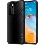 Cadorabo Ohišje, združljiv s Huawei - Stripe Optics v Opal Black - Zaščitni pokrov iz silikona TPU in hrbta iz kaljenega stekla, (20574451) | Shoptok.si