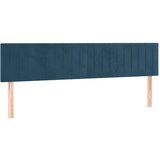  Uzglavlja tamnoplava 180x5x78/88 cm baršunasta | shoptok.hr