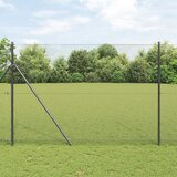 vidaXL varjena žična ograja s 13 stebri siva 1,5x50 m jeklo Cene