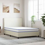 vidaXL Vzmetnica s spominsko peno bela 140x190x17 cm | Shoptok.si