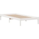 Krevet s regalom za knjige bez madraca bijeli 90x190cm borovina | shoptok.hr