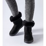 Gemre Black insulated snow boots with fur Borgorato | ePonuda.com