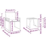  Set vanjskog namještaja s jastukom 3 pcs Mornarska | shoptok.hr